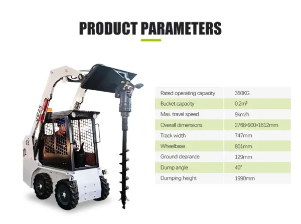 850kg Mini Shovel Loader - Image 4