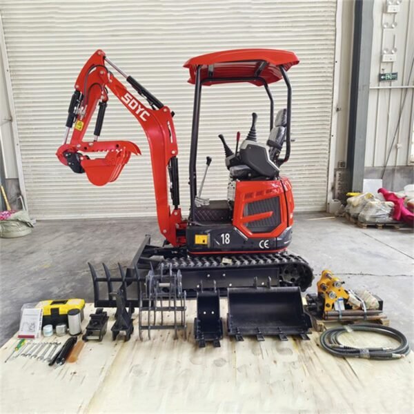 SDYC 1.8 Ton Mini Crawler Excavator - Image 2