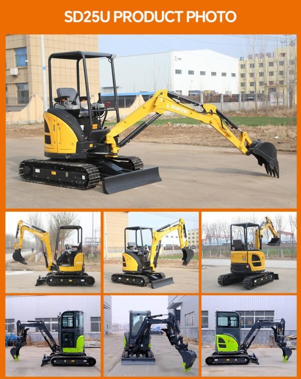 SD25U Mini Hydraulic Excavator 2.5 Ton - Image 5