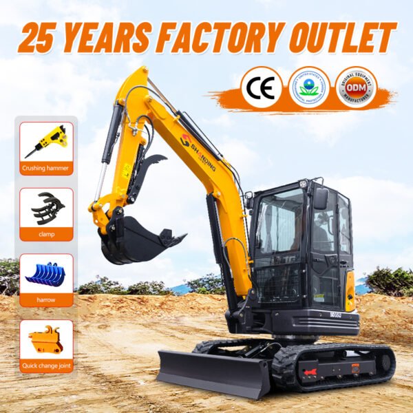 SD35U 3.5 Mini Excavator - Image 5