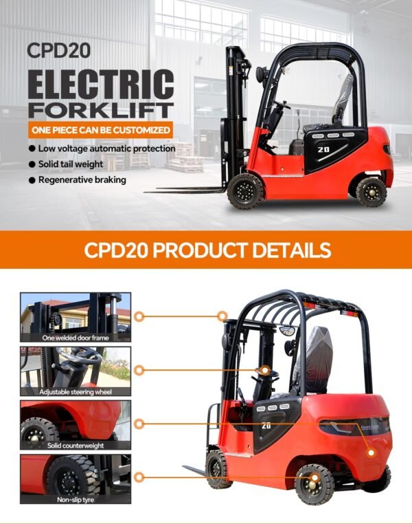 CPD20 Triplex LPG Gas  Forklift - Image 4