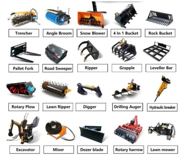 SD380 Diesel Mini Wheeled Skid Steer Loader - Image 2