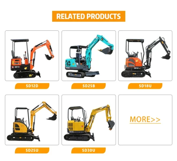SD17-9 1.5 Shanding Ton Mini Excavator - Image 10